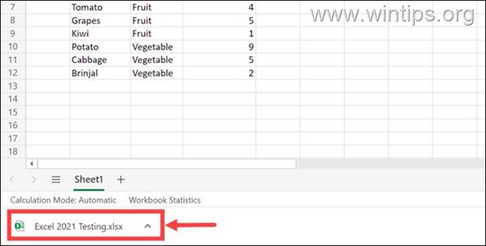 Excel Retrieving data. - fix