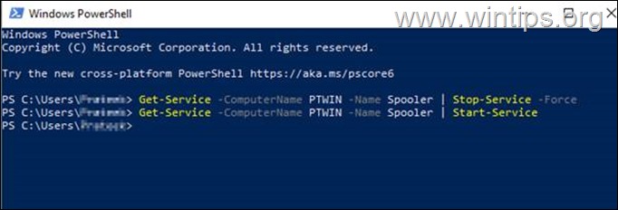 start service powershell