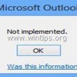 How to fix Outlook "Not Implemented" error during Send/Receive