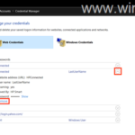 How to Remove Web or Windows Credentials on Windows 10/11.