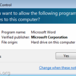 FIX: Do you want to allow the following program to make changes to this computer? in Word 2013 or Excel 2013 (Solved)