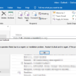 FIX: Cannot Create Rules in Outlook – Operation Failed due to Registry or Installation problem (Outlook 2010, 2013, 2016).