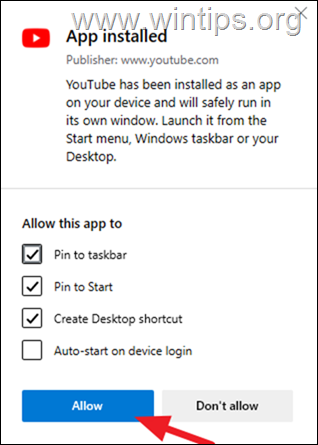 install youtube app windows 10/11