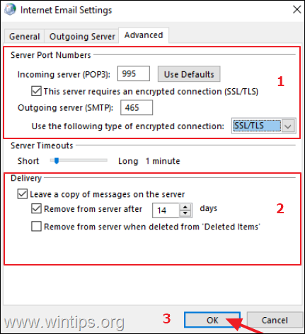 Advanced Outlook Settings