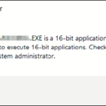 FIX: You do not have permissions to execute 16-bit applications on Windows 10. (Solved)