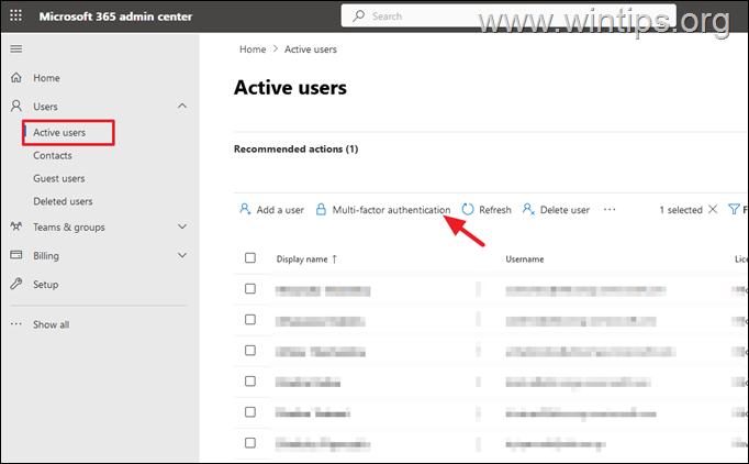 Manage Multi-factor authentication Microsoft 365