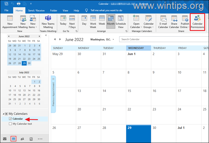 How to Share Calendar in Outlook for desktop