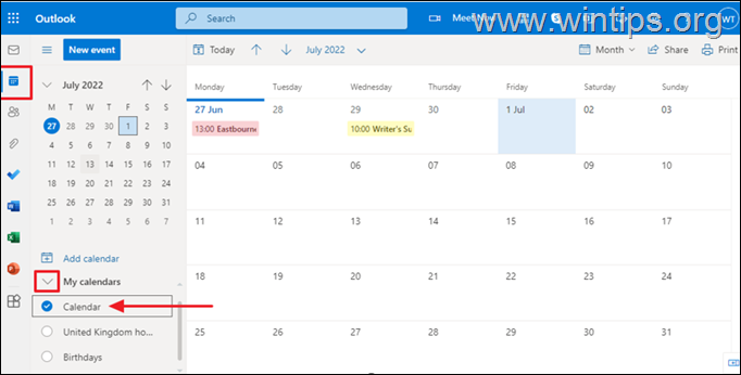 How to Share Calendar in Outlook for web. 