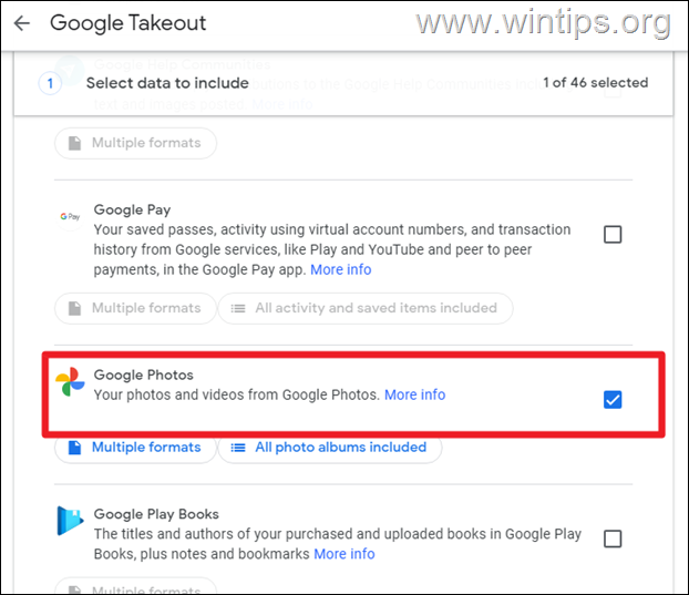 Backup Google Photos to Hard Drive - Google Takeout