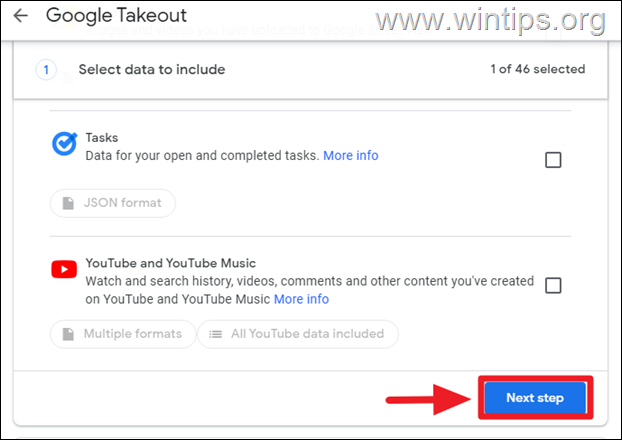 Google Takeout - Backup Google Photos