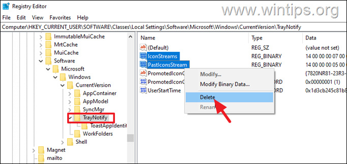 FIX System Tray Icons not showing in Registry