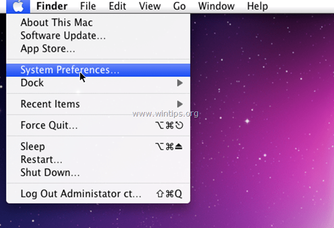 open system preferences mac os