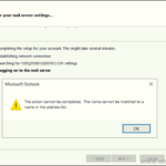 FIX: The name cannot be matched to a name in the address list on Outlook and Office365 – Exchange (Solved)