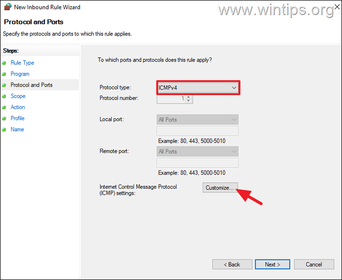 Allow ICMPv4 Ping Requests