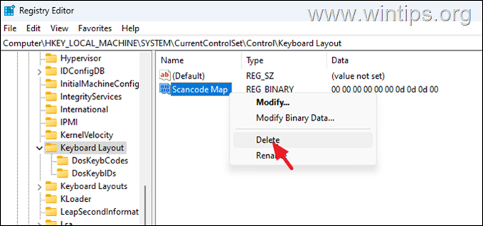 Remove Keyboard Remapping Windows 10/11