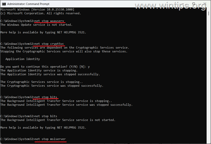 Reset Windows Update Components.