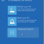 How to enter Advanced options in Windows 8 when your computer does not boot
