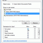 How to define which user on your network can access your shared files and folders.