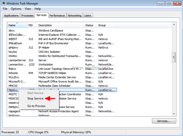 svchost high memory or cpu