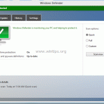 How to enable (Turn on) Windows Defender.