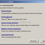 How to use the system repair disc in Windows 8, 7 and Vista.