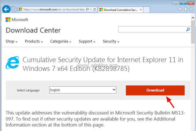  Cumulative Security Update (2898785) For IE